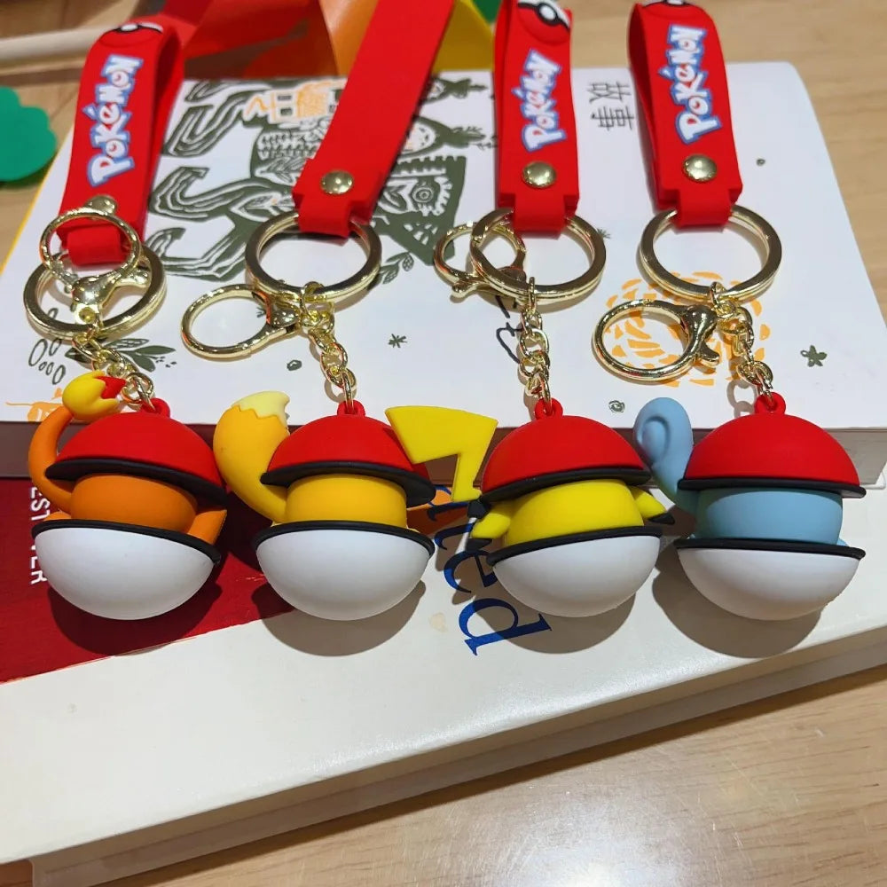 Pokémon Gift Idea - Pikachu Poké Ball keychain. A thoughtful gift for any Pokémon lover. Add charm to your keys or backpack!