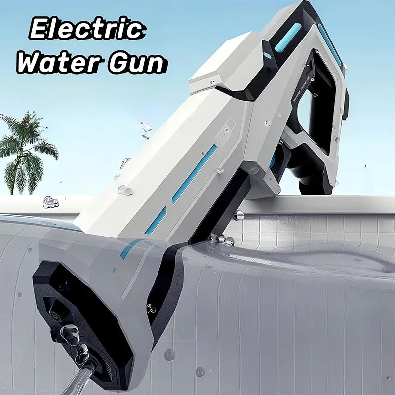 Pistolet à Eau Électrique — Puissant Automatique Été & Plage