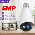 Caméra Ampoule E27 WiFi JOOAN — 5MP Tracking IA Vision Nocturne Couleur
