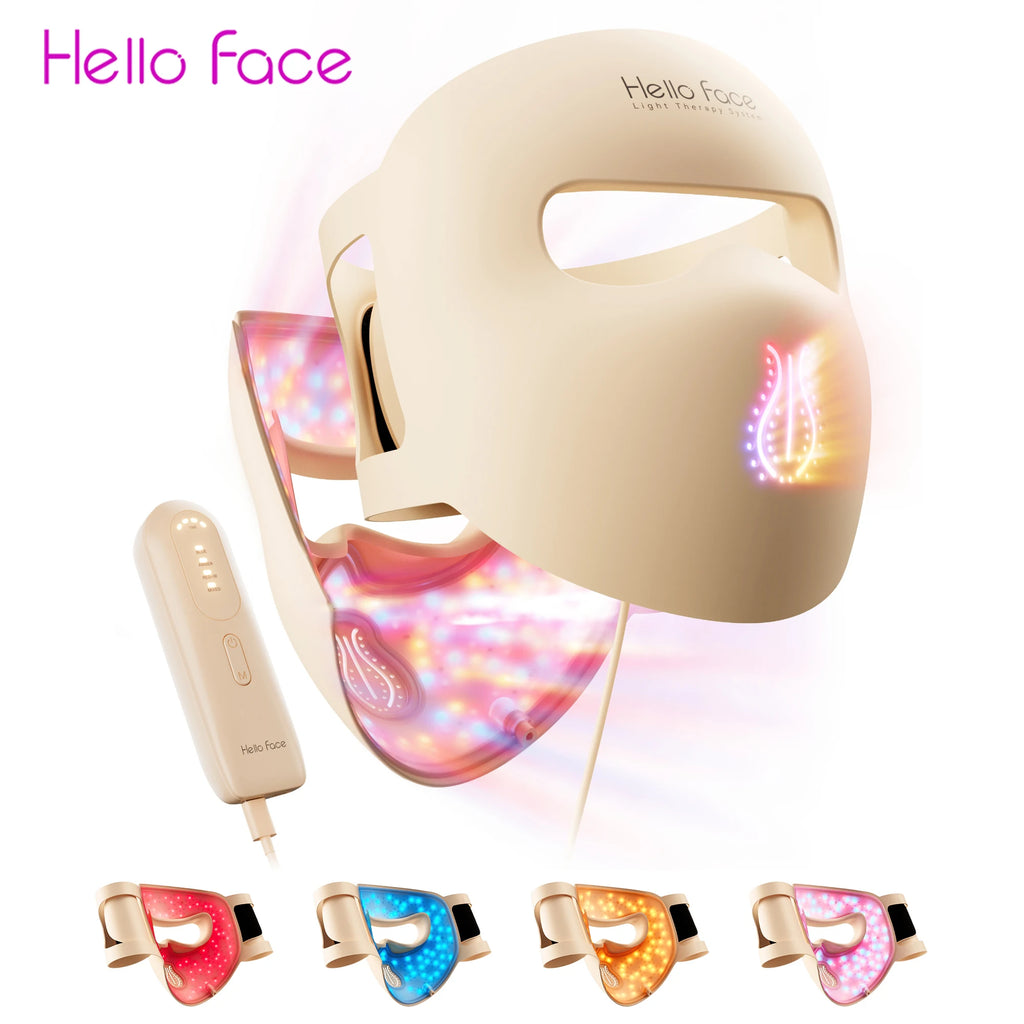Masque LED Hello Face M300 — Luminothérapie 4 Modes, 311 LED Anti-Âge