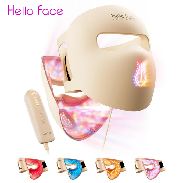 Masque LED Hello Face M300 — Luminothérapie 4 Modes, 311 LED Anti-Âge