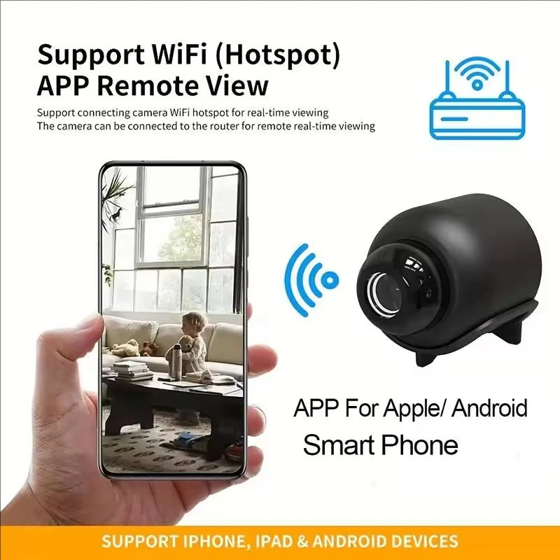 X5 Mini Caméra 1080P WiFi GEMODI — Vision Nocturne Détection Mouvement Audio & Vidéo