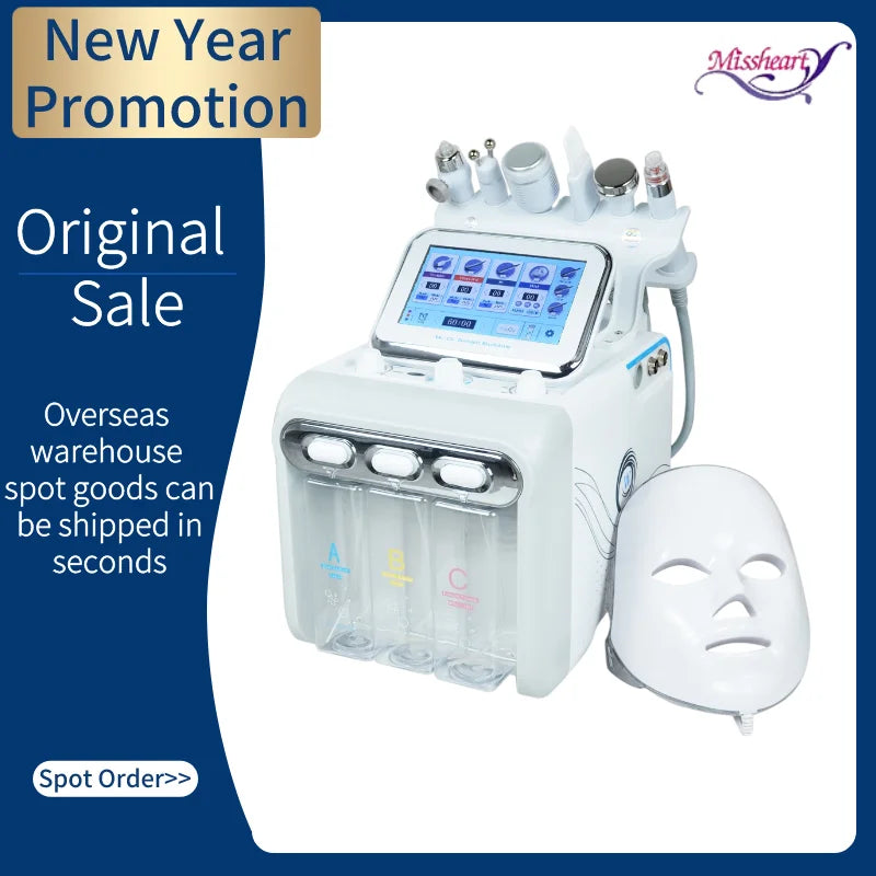 Machine Faciale Professionnelle Missheart – Hydra Nettoyage Profond 6/7-en-1