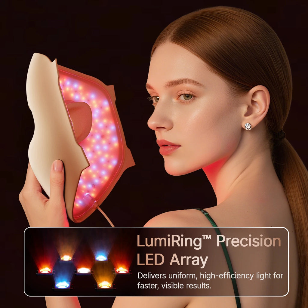 Masque LED Hello Face M300 — Luminothérapie 4 Modes, 311 LED Anti-Âge