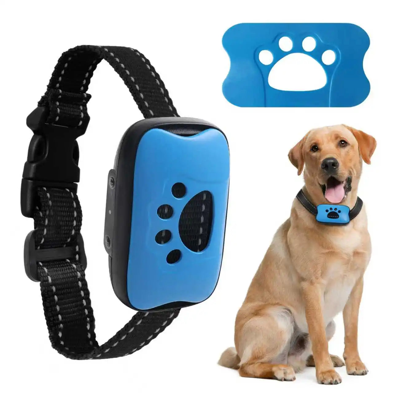 Collier Anti-Aboiement Ultrasonique — Rechargeable USB Sans Choc