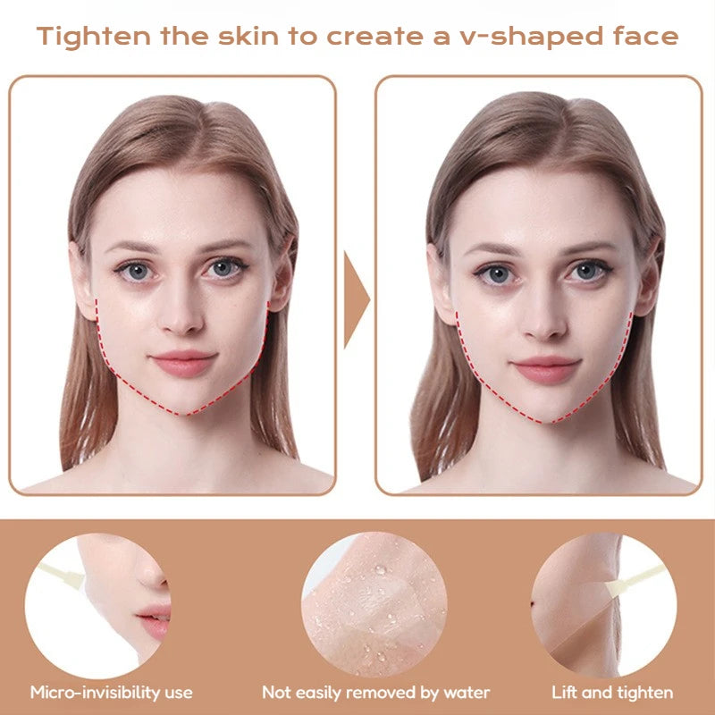 Invisible Face Lift Tape Facial Slimming Patch Wrinkle Removal Sticker Neck Eye Lifter anti Aging Patch Face Contouring Tool