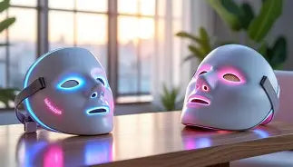 Masque LED Photonique 7 Couleurs — Luminothérapie Visage & Cou Sans Fil